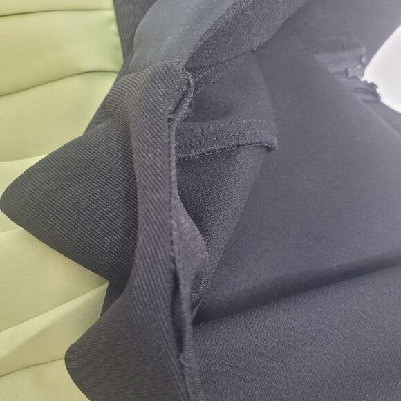 VINTAGE 80s does 50s dress Cache fit and flare green and black M - Picture 8 of 12